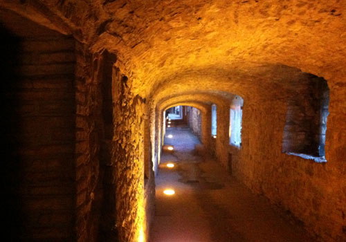 A walkway in Castellina in Chianti