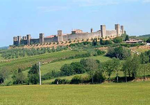 Walled castle town of Monteriggioni