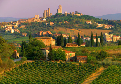 San Gimingano at day (a world heritage site)